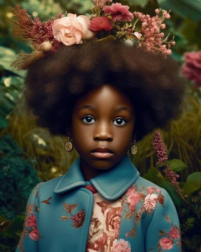 Kleurrijk fine art portret