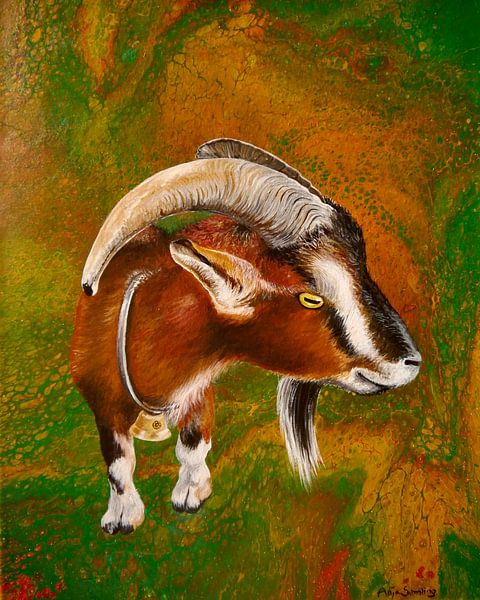 Goat Anton I Kaiserstuhl by Anja Semling