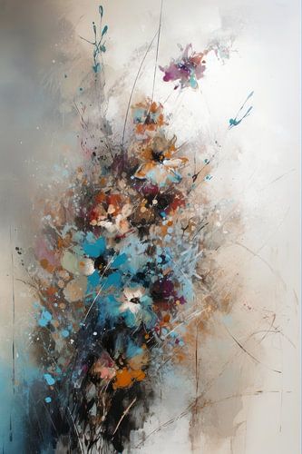 Modern Impressionisme Abstract Bloemenboeket