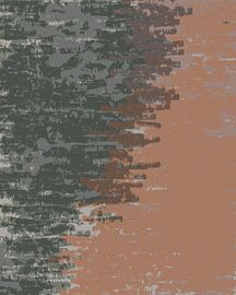 Brush strokes in neutral colors. Abstract art in taupe and terra by Dina Dankers