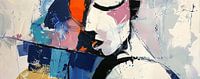 Abstract portret van Abstract Schilderij thumbnail