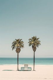 Minimalist beach art by Poster Art Shop