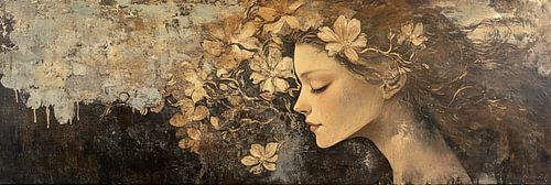 Gelassene goldene Blumen