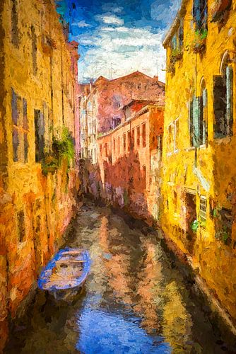 Reflecties op een Venetiaans kanaal