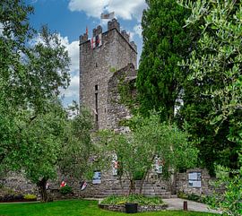 A view of Castello di Vezio at Lake Como by Andreas Völkel
