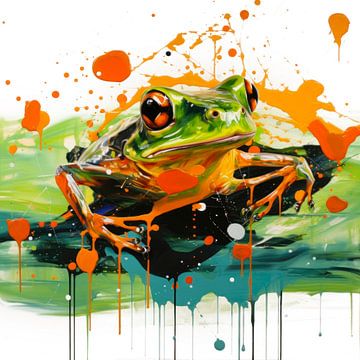 Green frog by ARTemberaubend