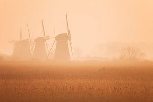 Kinderdijk Sonnenaufgang von Frank Peters