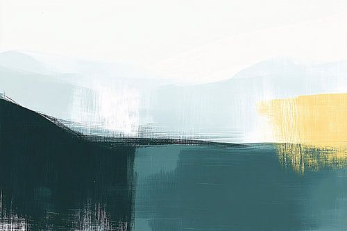 Abstract kunstwerk met zachte kleuren