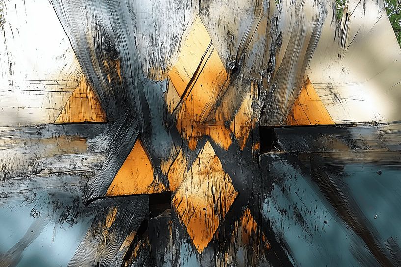 Abstract wood by Ton Kuijpers