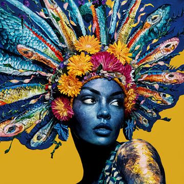 Jaune - Beige - Nature, beauté Portraits féminins 01