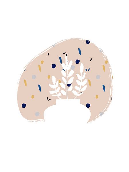 Impression de motifs de terrazzo botanique par MDRN HOME