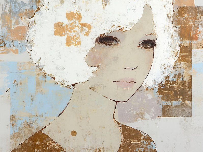Frauenporträt | Urban Serenity von Wunderbare Kunst