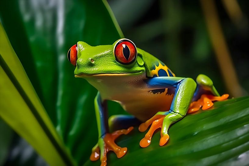 Grüner Frosch von PixelPrestige