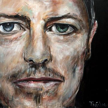 Porträt David Bowie von Therese Brals