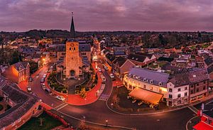 Dronefoto van kerstsfeer in Simpelveld