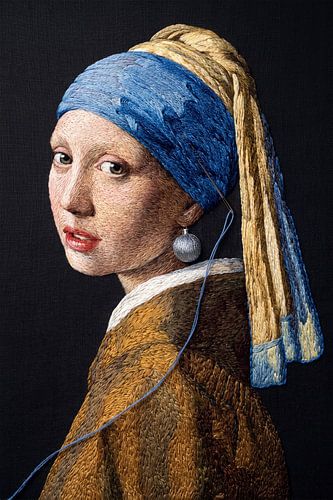 The Embroidered Girl with a Pearl by J.O. Han