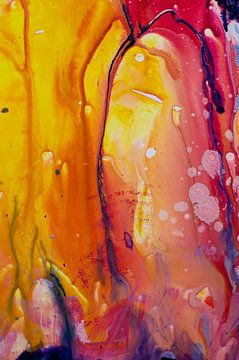 Acrylic Pouring Detail by angelique van Riet
