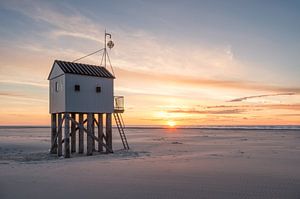 Das Haus der Ertrunkenen auf Terschelling bei Sonnenuntergang