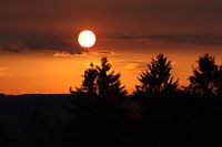 ondergaande zon