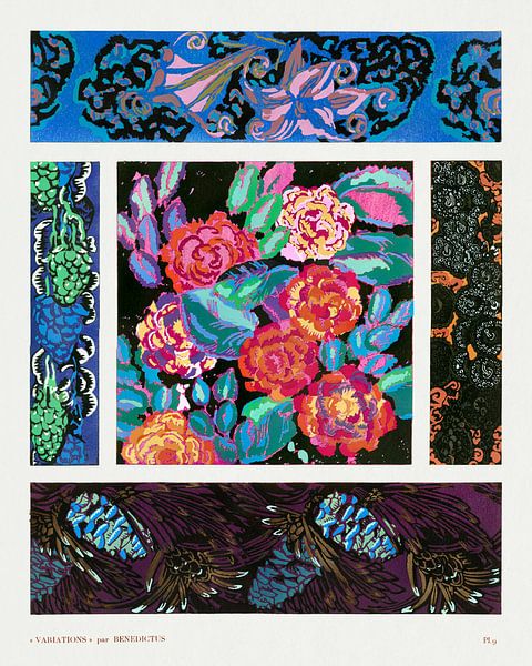 Art deco pattern, variations 9 by Masterful Masters