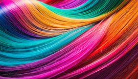 Haar met verschillende kleuren