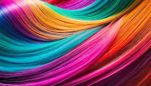 Hair with different colours