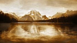 Goldener Sonnenuntergang am See von Frank Heinz