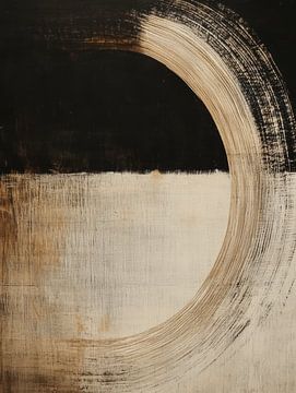 Abstract Wabi-Sabi van Japandi Art Studio