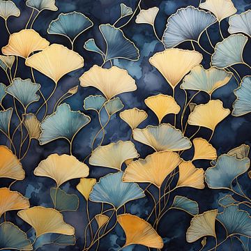 Ginkgo Modern 28953 von Wunderbare Kunst