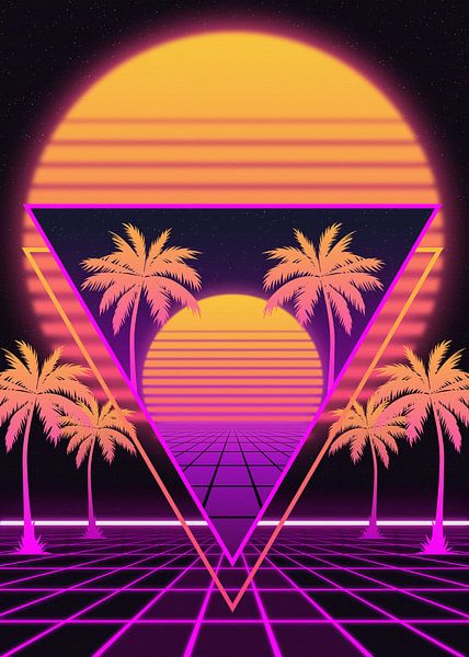 Neon-Palme von artisticdesign1903