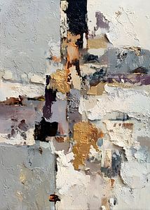 Moderne Abstrakte Minimalistische Wabi-Sabi Gold Kunst