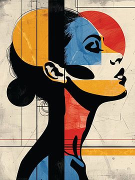 Geometric Muse in Modern Contrast by Abdul Muiz Wahyu