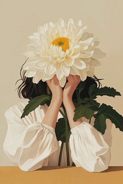 Portrait, Chrysanthemum on your head no.2 by Studio BB