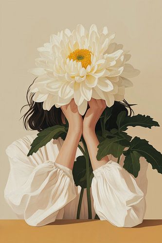 Portret, Chrysant op je hoofd no.2