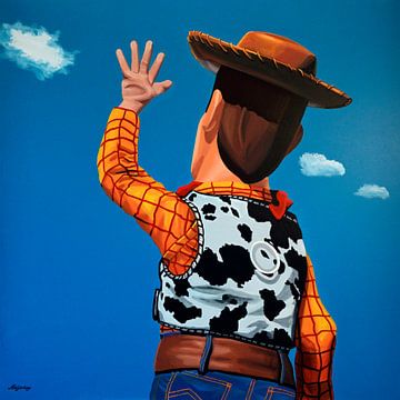 Woody of Toy Story schilderij von Paul Meijering