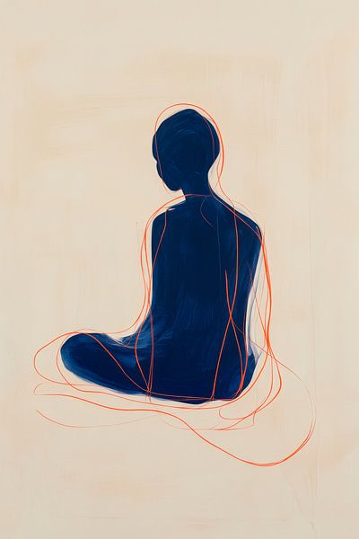 Meditation Silhouette by Poster Art Shop