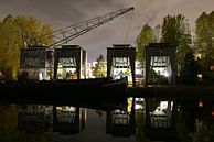 Veilinghaven met graan silo's by Erik de Geus thumbnail