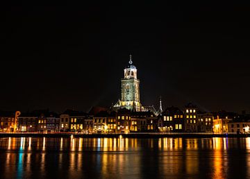 Skyline of deventer in the night by Bart cocquart