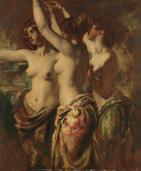 The Three Graces, William Etty by Masterful Masters