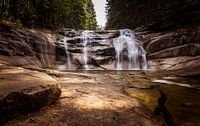 A waterfall in the Czech Republic