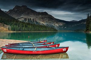 Canoës rouges