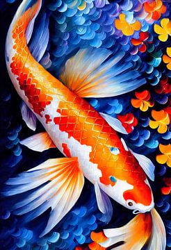 Colorful Koi Carp by Whale & Sons