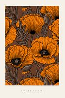 Klaprozen oranje