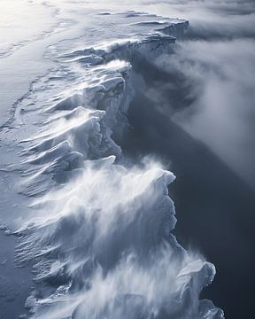 De ijswerelden van het noordpoolgebied van fernlichtsicht