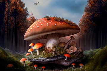Ein Pilz aus dem Märchenbuch von Max Steinwald