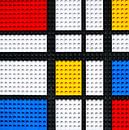 Lego Mondriaan kunstwerk van Marco van den Arend thumbnail