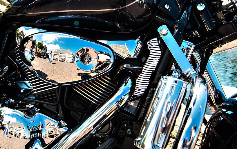 Motorcycles and Chrome by Brian Morgan