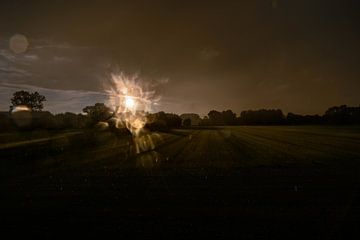 Feld bei Sonnenuntergang und Regen von it's a Boone thing