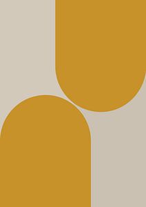Wabi sabi in Senfgelb und Beige