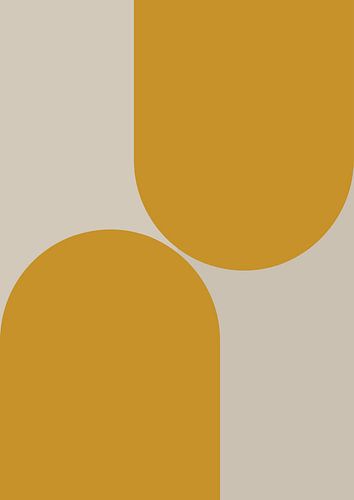 Wabi sabi in mosterdgeel en beige